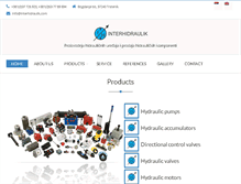 Tablet Screenshot of interhidraulik.com